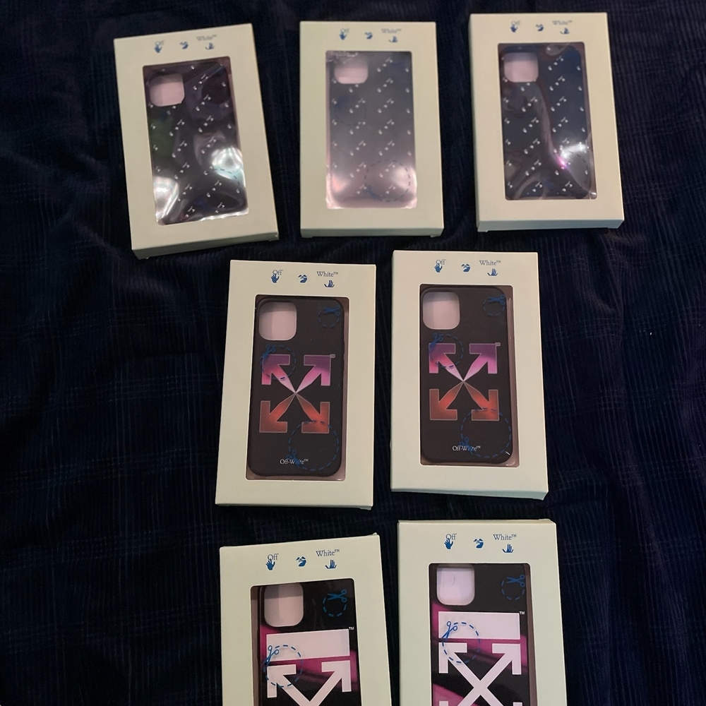 Off-White Arrows Black and Pink Phone Case